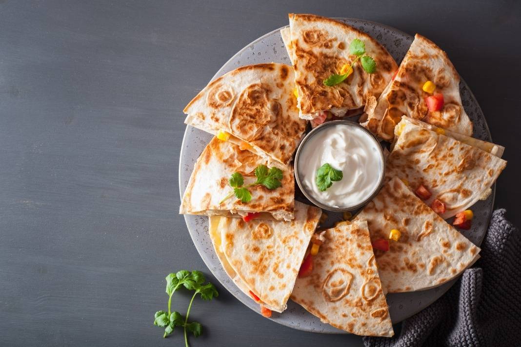 vegetáriánus quesadilla