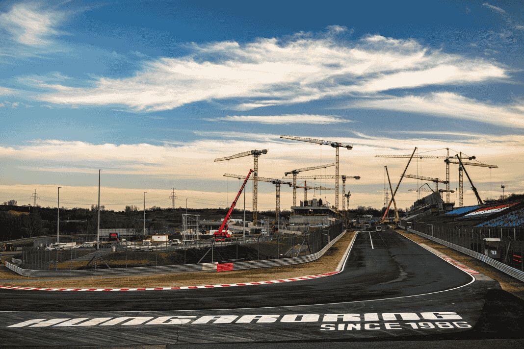 Hungaroring boxkijárat felújítása 2025